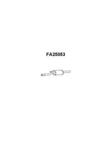 silenciador del medio Veneporte 112.FA25053 - FIAT CINQUECENTO 92-SIL MEIO