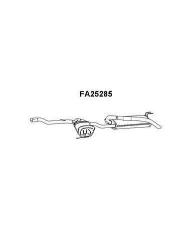 Silenciador posterior Veneporte 112.FA25285 - FIAT BRAVO 2.0 95-SILENCIOSO TRAS