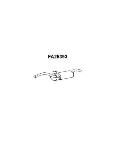 Silenciador posterior Veneporte 112.FA25393 - FIAT SCUDO 1.6/9D 96-SIL TRAS
