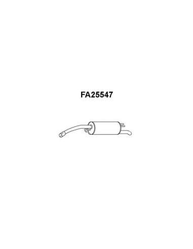 Silenciador posterior Veneporte 112.FA25547 - FIAT STILO 1.6i 16V SW 01-SILENCIO SO TRAS