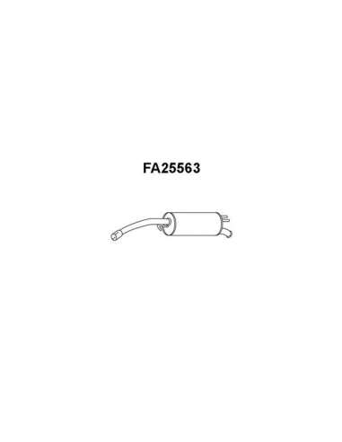 Silenciador posterior Veneporte 112.FA25563 - FIAT STILO 1.2I 16V 2001-SILENC.TR AS