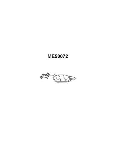 silenciador del medio Veneporte 112.ME50072 - MERCEDES 200 220 2.0/2.2 KATSILEN FRT