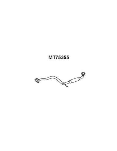 silenciador del medio Veneporte 112.MT75355 - MITSU COLT 1.3 88-SIL MEIO
