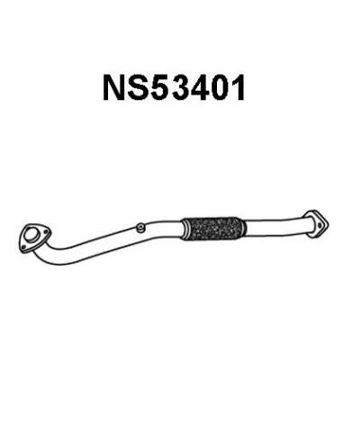 Tubo de escape Veneporte 112.NS53401 - NISSAN PRIMERA 1.6/1.8 HB 99-TUBO COLECTOR