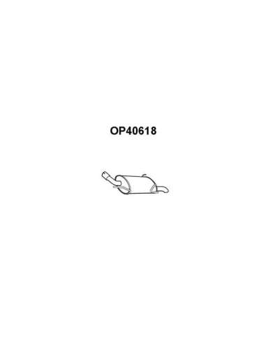 Silenciador posterior Veneporte 112.OP40618 - OPEL CORSA 1.3/1.7 00-06SILENCIOSO TRAS