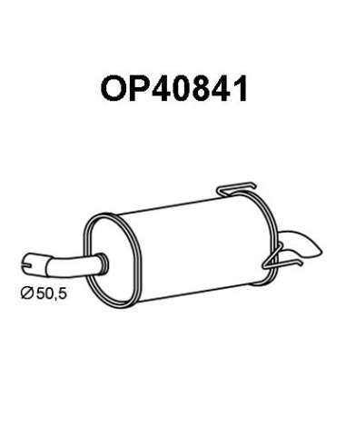 Silenciador posterior Veneporte 112.OP40841 - OPEL ASTRA 1.3/1.7 04-SILENCIOSO T RAS