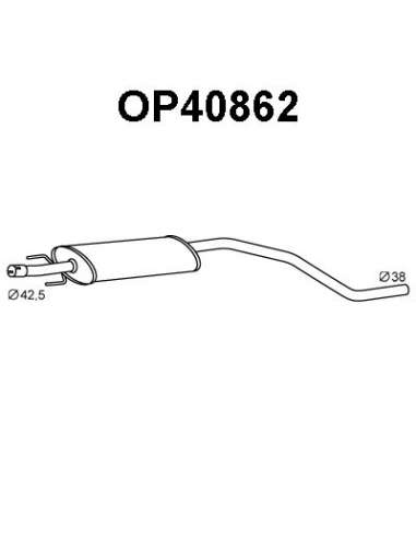 Silenciador posterior Veneporte 112.OP40862 - OPEL CORSA 1.0D 06-SILENCIOSO FRT
