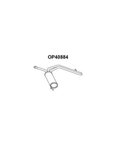 Silenciador posterior Veneporte 112.OP40884 - OPEL VIVARO/PRIMASTAR/TRAFIC 2.5 01 -SILENCIOSO TR