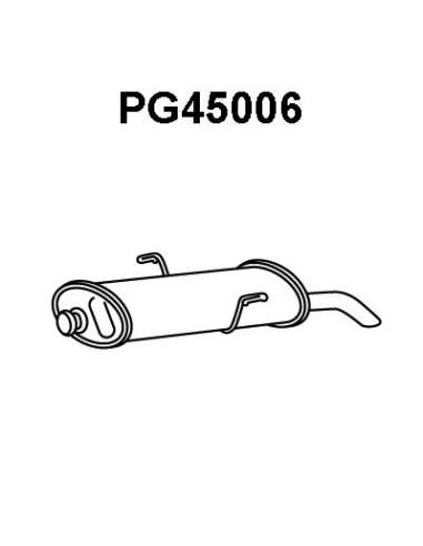 Silenciador posterior Veneporte 112.PG45006 - PEUGEOT 306 1.9 97-SILENCIOSO TRAS