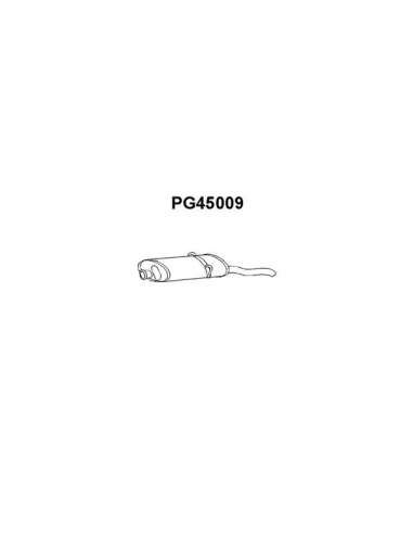 Silenciador posterior Veneporte 112.PG45009 - PEUGEOT 309 86-SIL.TRAS