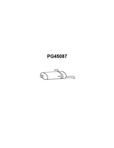 Silenciador posterior Veneporte 112.PG45087 - PEUGEOT 205 GT 90-SILENCIOSO TRAS