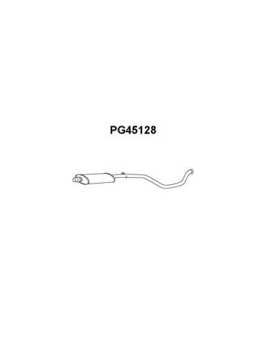 silenciador del medio Veneporte 112.PG45128 - PEUGEOT 306 93-CONJ. FRT
