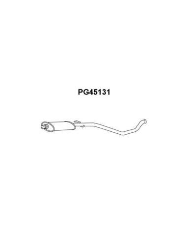 Silenciador posterior Veneporte 112.PG45131 - PEUGEOT 306 1.9TD/2.0HDI 93-SILENC IOSO FRT
