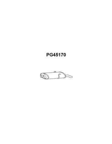 Silenciador posterior Veneporte 112.PG45170 - PEUGEOT 405 87-SIL.TRAS(GRI/SRI