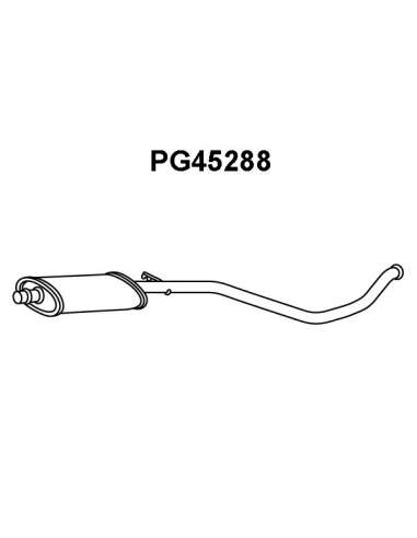 Silenciador posterior Veneporte 112.PG45288 - PEUGEOT 306 1.9 97-SILENCIOSO INTE RNO