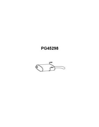 Silenciador posterior Veneporte 112.PG45298 - PEUGEOT 406 95-SIL TRAS (2.0 i KAT )