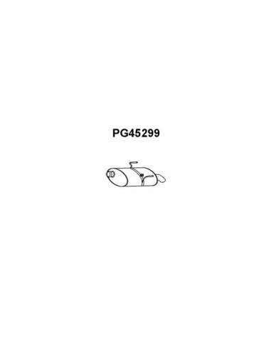 Silenciador posterior Veneporte 112.PG45299 - PEUGEOT 406 1.9TD 95-SILENCIOSO TR
