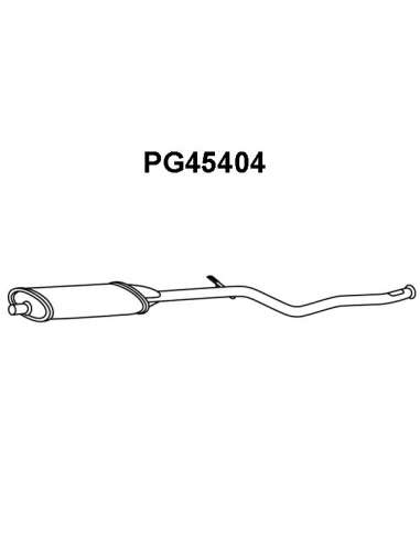 Silenciador posterior Veneporte 112.PG45404 - CITROEN SAXO/106 1.6I GTI/VTS 96-S IL FRENTE