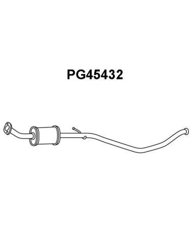 Silenciador posterior Veneporte 112.PG45432 - PEUGEOT 307 1.6i 16V SW 02-SILEN F RENTE