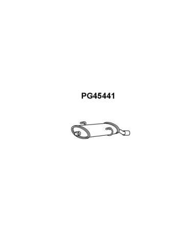 Silenciador posterior Veneporte 112.PG45441 - PEUGEOT 206 2.0 HDI 99-01SILEN TRA SEIRO