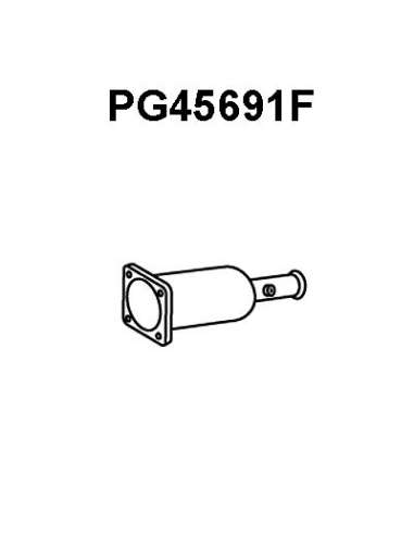 Filtro hollín/partículas, sistema escape Veneporte 112.PG45691F - PEUGEOT 406 2.0/2.2HDI 00-04DPF Q+, original equipment...