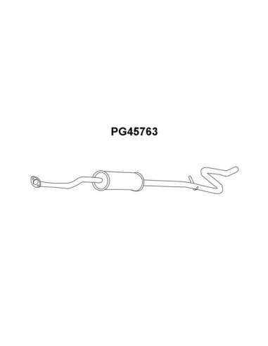 Silenciador posterior Veneporte 112.PG45763 - PEUGEOT 207 1.6 16V 06-08SILENCIOS O FRT