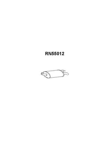 Silenciador posterior Veneporte 112.RN55012 - RENAULT SUPER 5SIL.TRAS