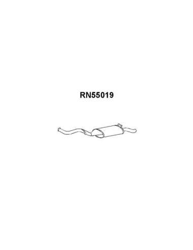 Silenciador posterior Veneporte 112.RN55019 - RENAULT 19 89-SIL.TRAS (CHA 1.2)