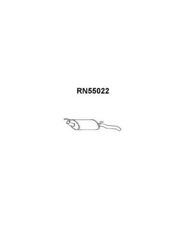 Silenciador posterior Veneporte 112.RN55022 - RENAULT EXPRESS 86-SIL.TRAS