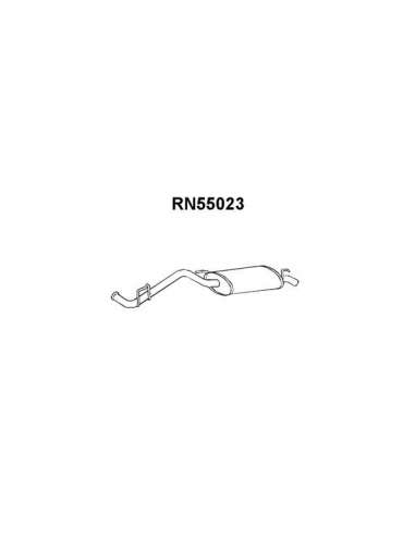 Silenciador posterior Veneporte 112.RN55023 - RENAULT CLIO 1.0/1.1SIL.TRAS