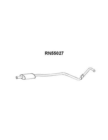 silenciador del medio Veneporte 112.RN55027 - RENAULT SUPER 5 DIESELSIL INTERIOR