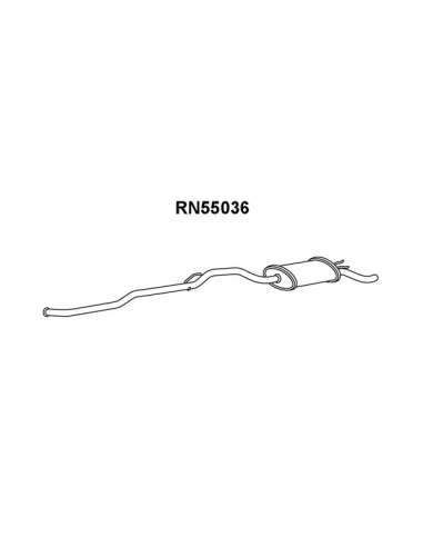 Silenciador posterior Veneporte 112.RN55036 - RENAULT TWINGO 95SIL.TRAS