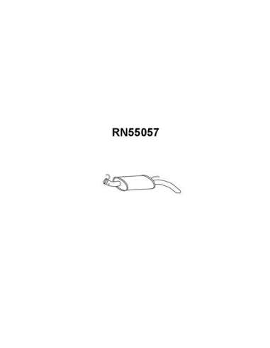 Silenciador posterior Veneporte 112.RN55057 - RENAULT EXPRESS 91SIL.TRAS C/ CONE (KAT