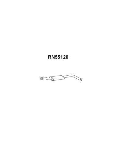silenciador del medio Veneporte 112.RN55120 - RENAULT CLIO 1.2/1.4 KATSIL FRT