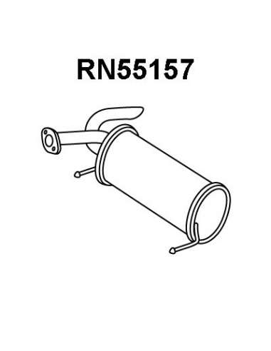 Silenciador posterior Veneporte 112.RN55157 - RENAULT KANGOO 1.9 01-SILENCIOSO T RAS