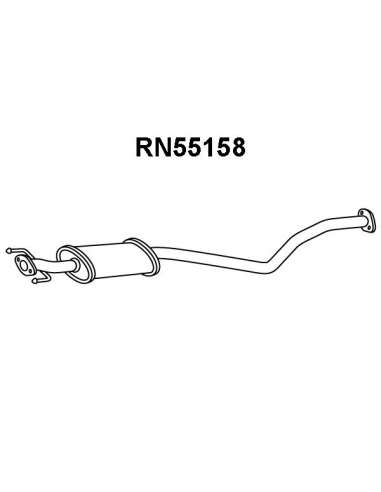 Silenciador posterior Veneporte 112.RN55158 - RENAULT KANGOO 1.9DCI 01-03SILENCI OSO MEIO