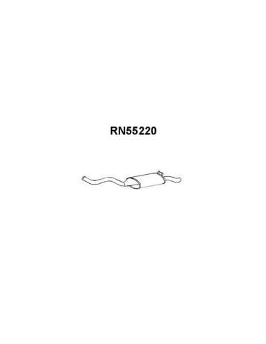 Silenciador posterior Veneporte 112.RN55220 - RENAULT 19 CHAMADE 1.7 TD -92SIL T RAS