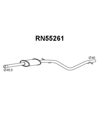 Silenciador posterior Veneporte 112.RN55261 - DACIA LOGAN 1.6 07-SIL FRT