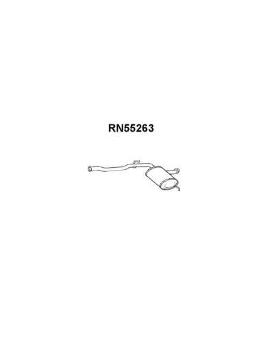 silenciador del medio Veneporte 112.RN55263 - RENAULT 21 NEVADA 1.7 KAT -93SIL F RT