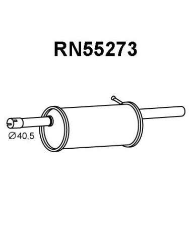 Silenciador posterior Veneporte 112.RN55273 - DACIA LOGAN 1.6 06-SIL TRAS