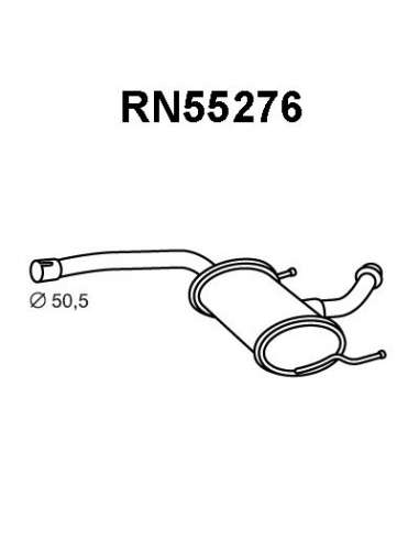 silenciador del medio Veneporte 112.RN55276 - RENAULT LAGUNA KAT 94-SILENCIOSO F RENTE