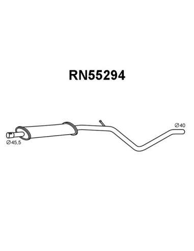 Silenciador posterior Veneporte 112.RN55294 - DACIA LOGAN 1.6 06-SIL FRT