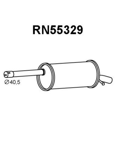 Silenciador posterior Veneporte 112.RN55329 - DACIA LOGAN 1.5DCI 06-SIL TRAS