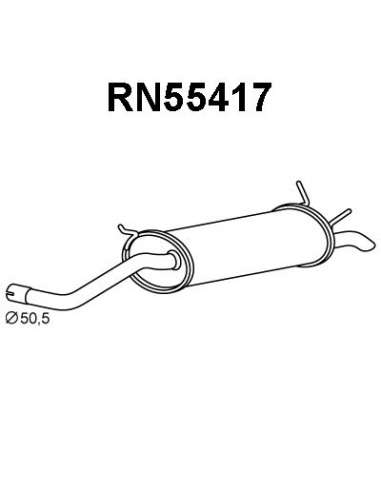 Silenciador posterior Veneporte 112.RN55417 - RENAULT MEGANE 96-SILEN TRASEIRO ( 1.6)
