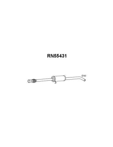 Silenciador posterior Veneporte 112.RN55431 - RENAULT MEGANE 96-SIL FRT (1.6i CO UPE)