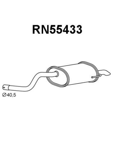 Silenciador posterior Veneporte 112.RN55433 - RENAULT CLIO 98-SILENCIOSO TRAS