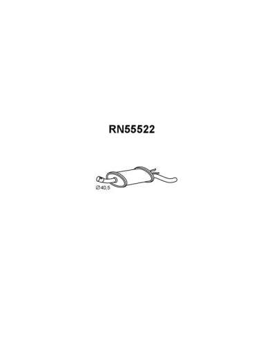 Silenciador posterior Veneporte 112.RN55522 - RENAULT TWINGO 1.2 96-SIL TRAS