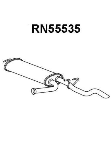Silenciador posterior Veneporte 112.RN55535 - RENAULT MASTER 2.5D KAT 97-SILENCI OSO TRAS