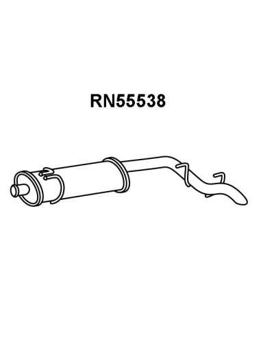 Silenciador posterior Veneporte 112.RN55538 - RENAULT MASTER 2.2/2.8D 97-SILENCI OSO TRAS