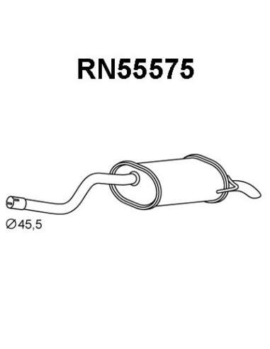 Silenciador posterior Veneporte 112.RN55575 - RENAULT CLIO 1.4/6/1.5DCI 01-SILEN CIOSO TRAS